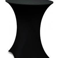 Nappe noire pour table Monge debout 80 Ø