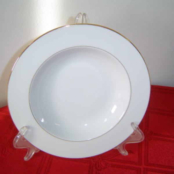 	Assiette à creuse fil or d=20